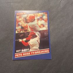 Pete Rose Ty-Breaking 1986 Donruss #644