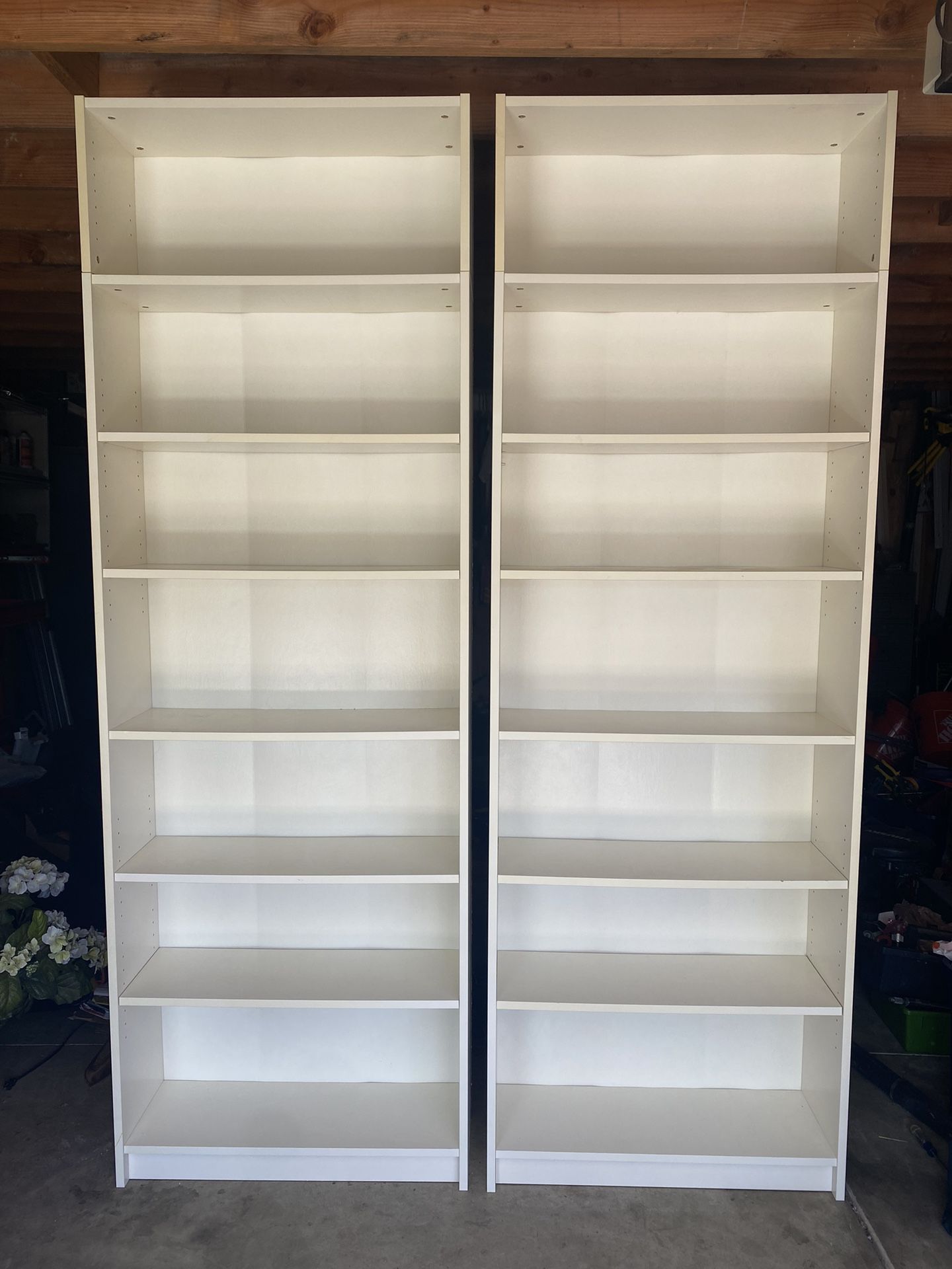 IKEA Billy Bookcase with extension top shelf. The other shelves are adjustable as well $75 each