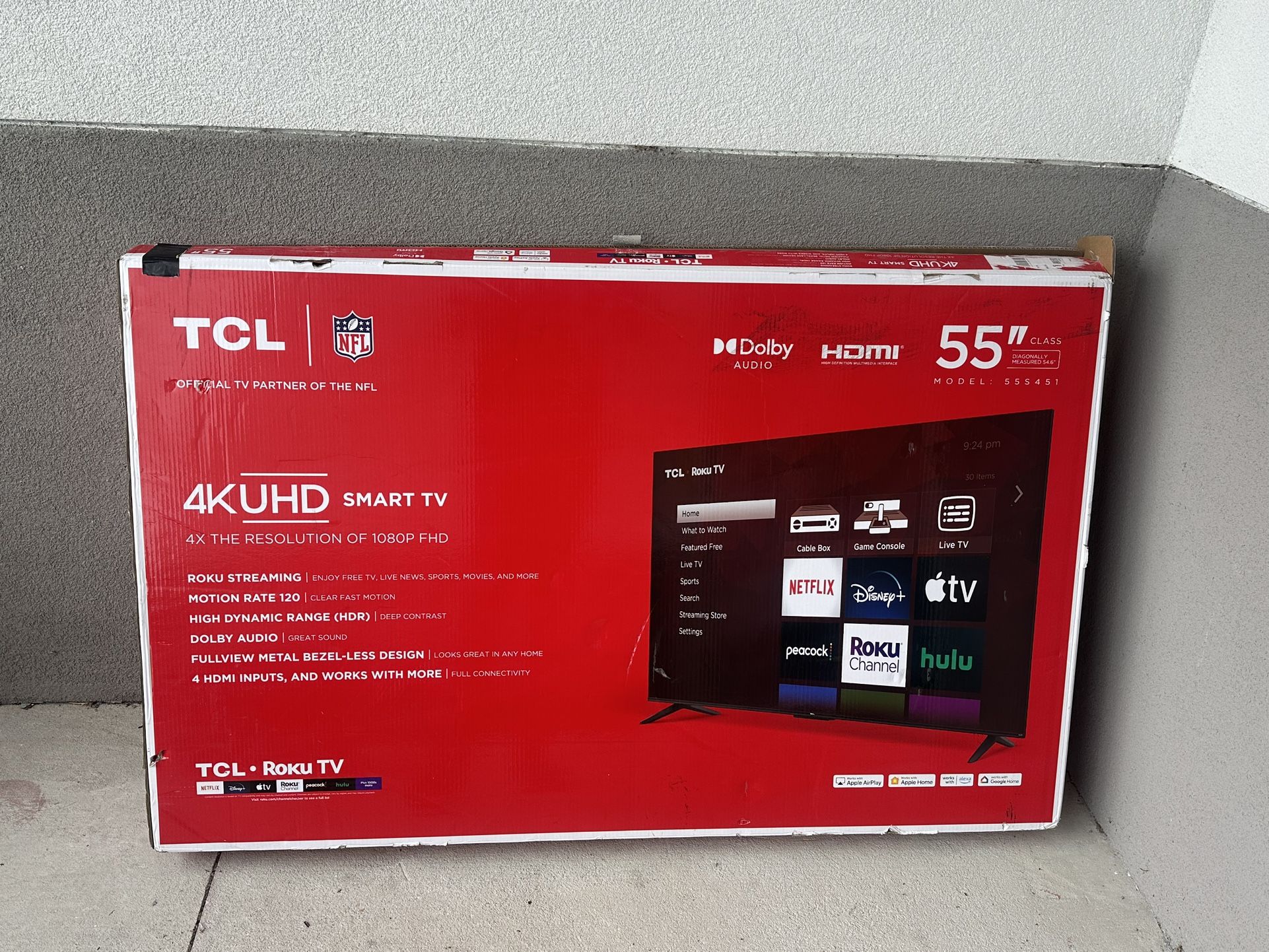 55” TCL Smart TV
