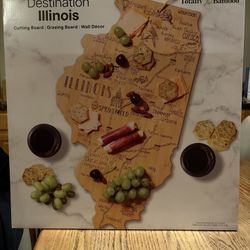 Illinois Shaped Bamboo Board
