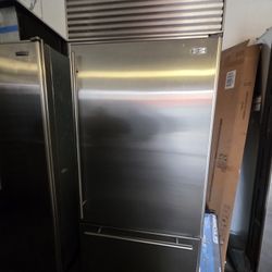 36" SUB ZERO BUILT IN BOTTOM FREEZER STAINLESS STEEL 