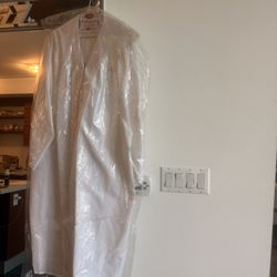 White Graduation Gown CLEAN