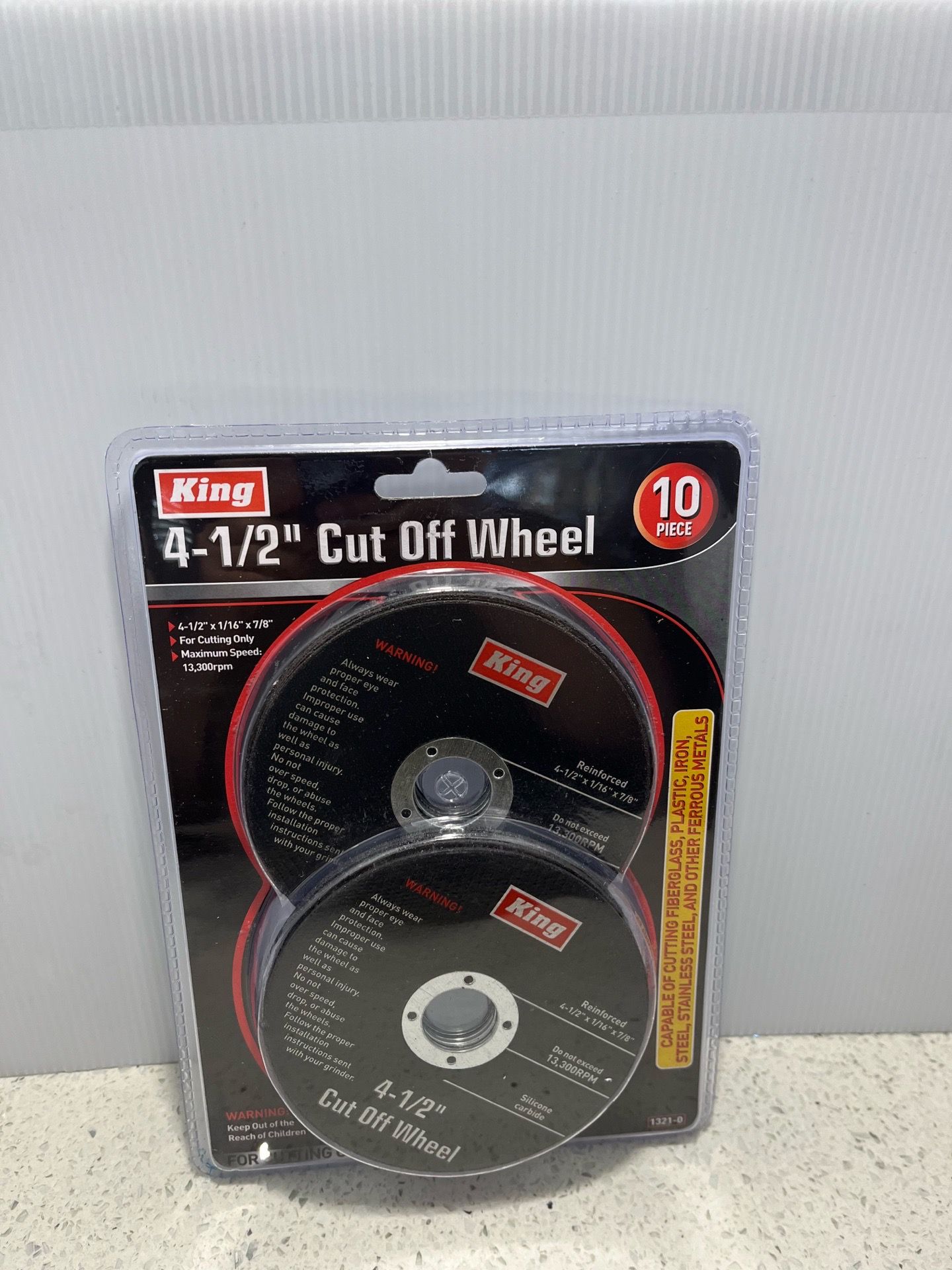King 10-piece 4-1/2" Cut-Off Wheel pack