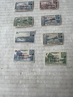 French African Colony collection of 12 mint hinge Stamps