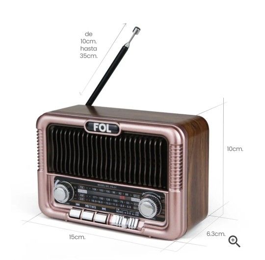 Portable Radio Fm Amd Am Bluetooth Speaker 