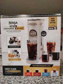 Ninja single serve grounds & pods (hot & iced coffee maker)