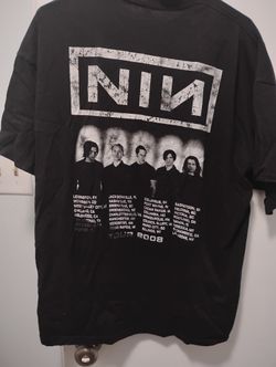 RARE VINTAGE NINE INCH NAILS 2008 TOUR T-SHIRT!