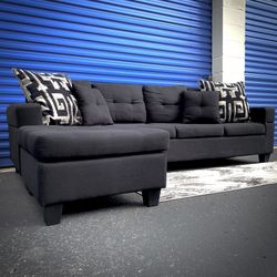 Black Modern Sectional Sofa