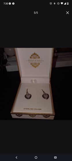 Silver earrings