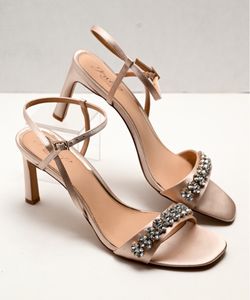 Jewel by Badgley Mischka Crystal Embellished Heel Women’s Shoes Size 11