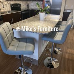 New Adjustable Bar Stools, barstools, barstool, bar stool, Sillas, Dining Chairs, chair, chairs, cadeiras (4 colors Red, Black, White, Gray)