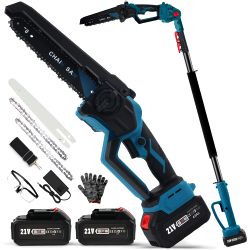 New Autubin Cordless 2-in-1 8 Mini Chainsaw  Pole Saw 1200W Brushless.