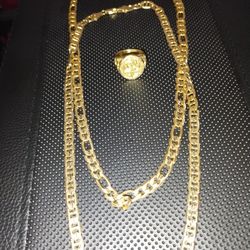 2 Gold Chains 18k And A Ring 18k