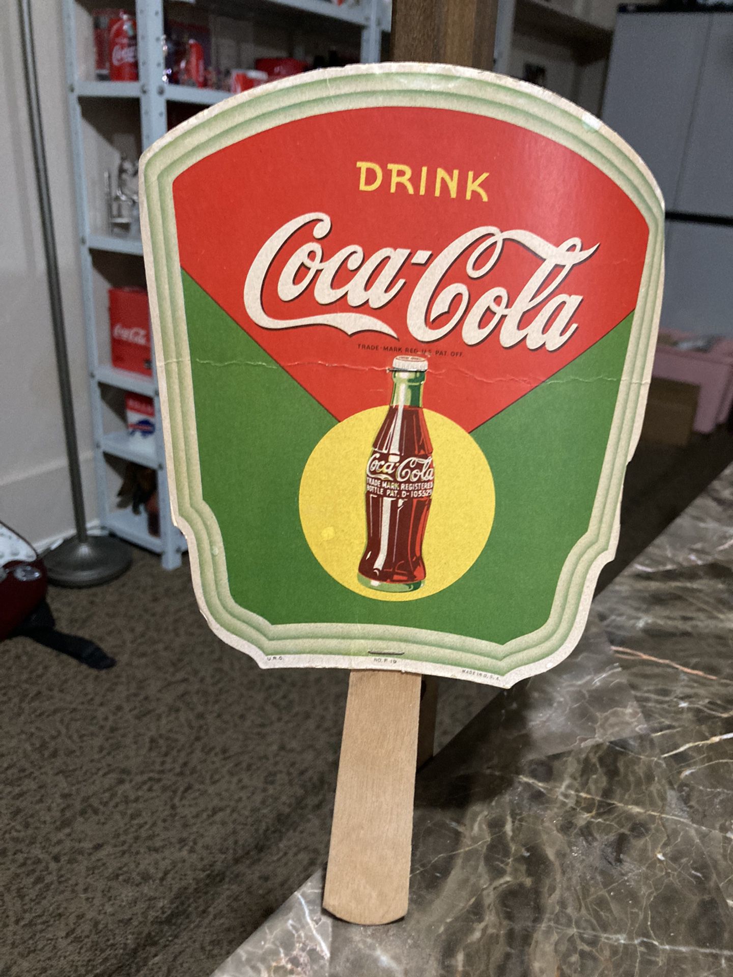 Vintage Coke Fan Original Rare 