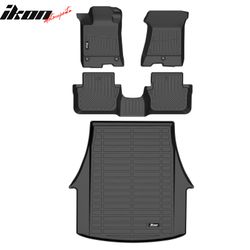 Fits 2015-2020 Acura TLX AWD TPE All Weather Waterproof 3D Floor Liners + Trunk Mats