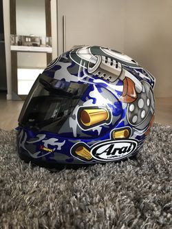Arai Tommy Hayden Tommy gun helmet size small. Top of the line helmet in great condition and clean