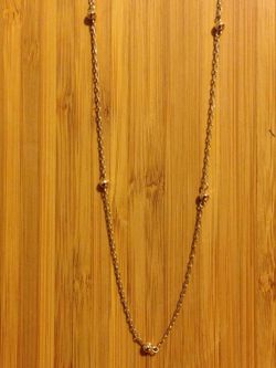 14k solid gold ball chain 1mm long 21" grams 2.7