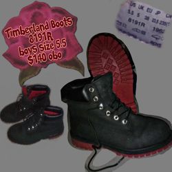 Timberlands boys size 5.5