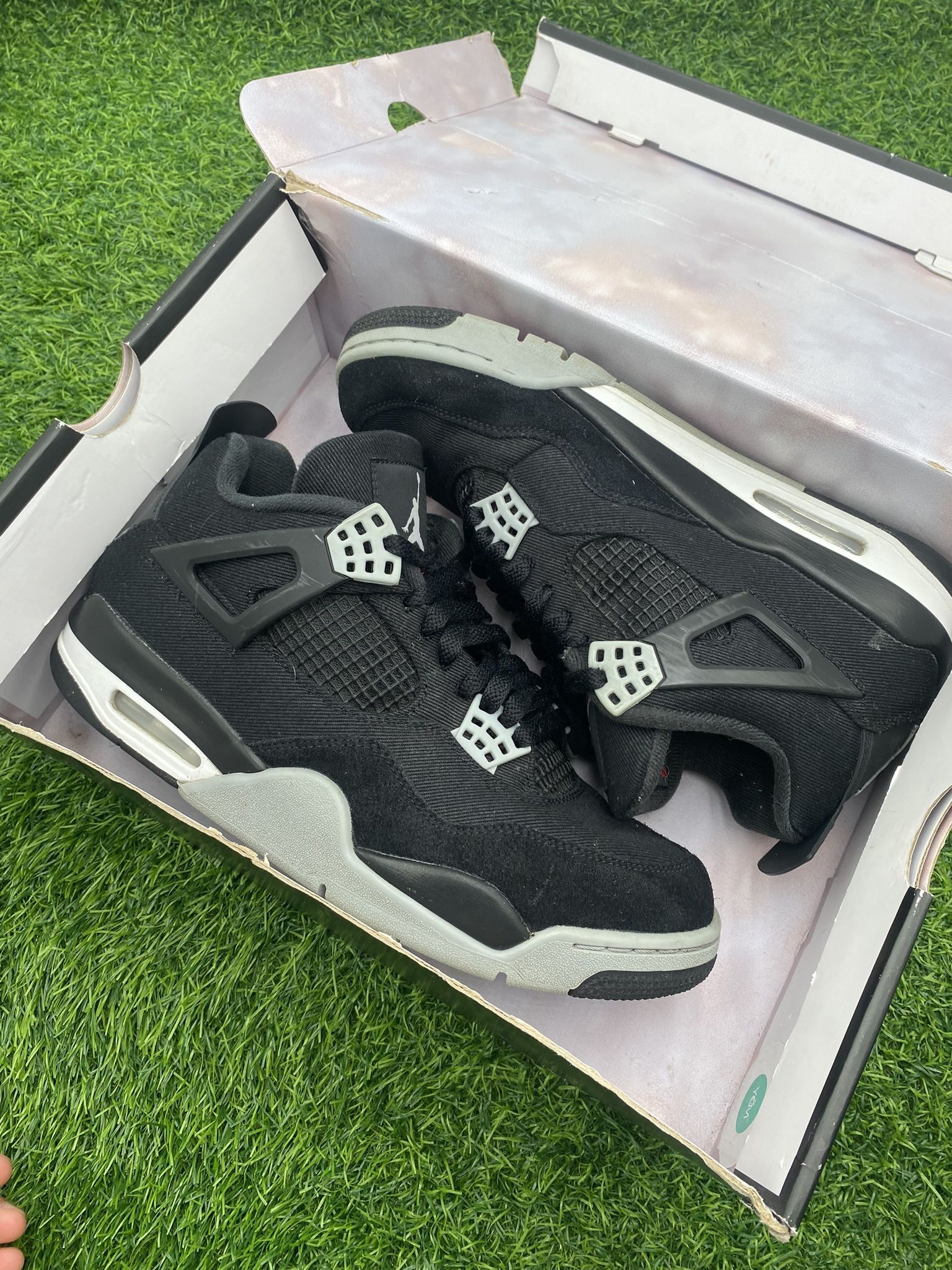 Jordan 4 “Black Canvas” Size 10M