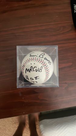 Ernie Banks Mr. Cub Signed Baseball