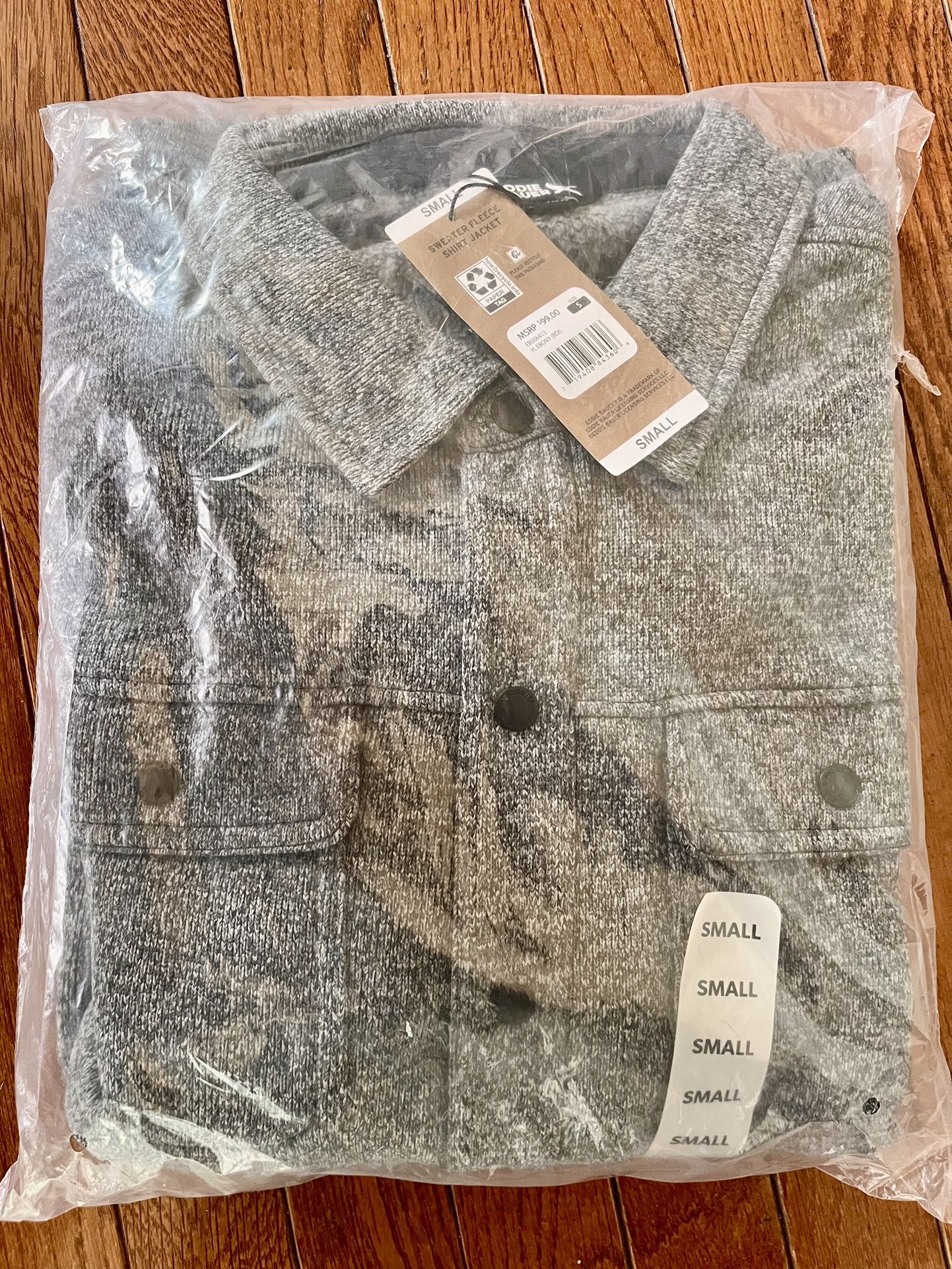 Eddie Bauer Sweater Fleece Shirt Jacket