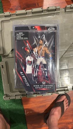 AJ styles Signed autograph WWE Figure