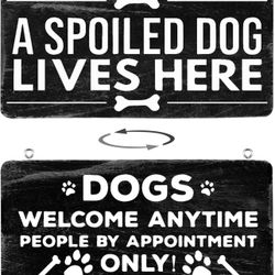 Home Decor Signs Farmhouse Dog Signs for Home Decor Wall,