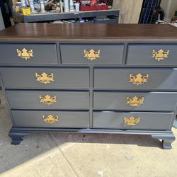 Navy Blue Painted Dresser