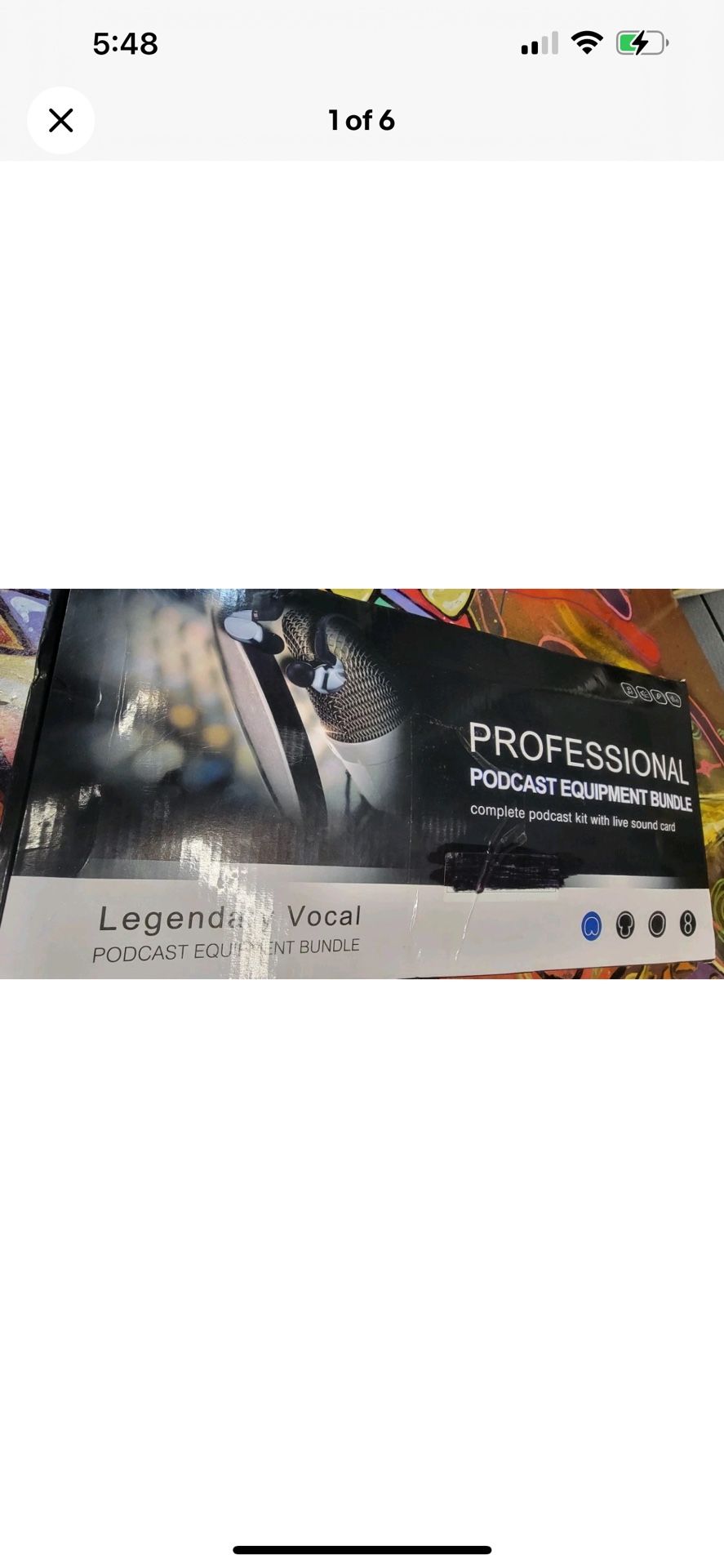 Legendary Vocal Professional Podcast Equipment Bundle Kit with Sound Card
