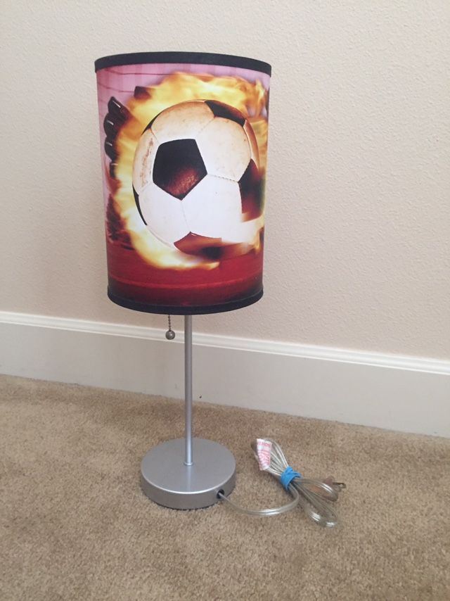 Soccer Theme Boys Bedside Lamp