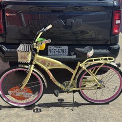 26" Kent Margaritaville 3-Speed Cruiser Bike, Ages 12+, Yellow 