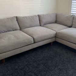 Living Spaces Grey Couch-great condition! 