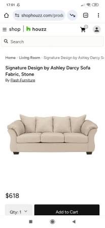 Pending Pickup***Very Comfortable Soft Darcy Sofa Couch Signature Design by Ashley