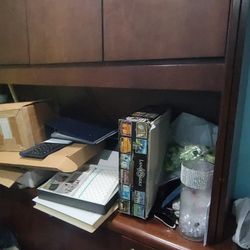 Storage Cabinet With Hutch (Will Take Best Offer)