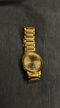 Citizen stainless steel gold watch