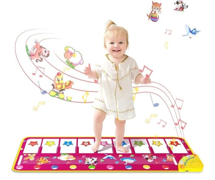 M SANMERSEN Piano Mat - Musical Keyboard Floor Playmat 39.5"