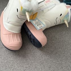 Rain /Snow Boots Size 12 De Niñas Nuevas Unicornio 