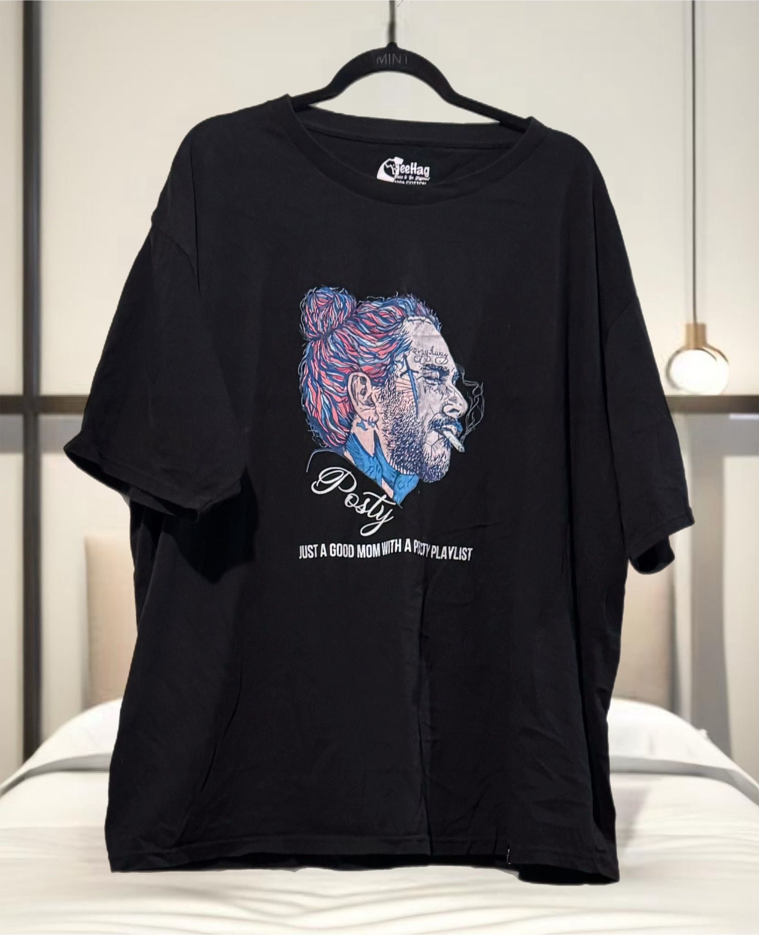Post Malone (Z) Tee Hag Brand Plus Size Tshirt 4XL Black Big Tall Graphic EUC