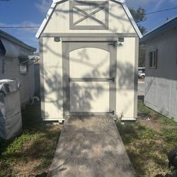 Lofted Barn Style Shed With Metal Roof