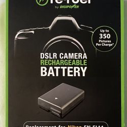 Digipower - Digital Camera Replacement Battery for Nikon EN-EL14 Battery Pack