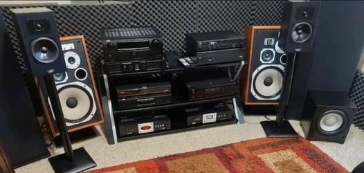 Vintage ADS SAT-6 Speakers with Stands