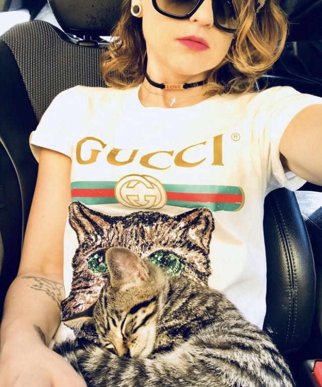 Gucci Catwalk Sequence Cat T-Shirt