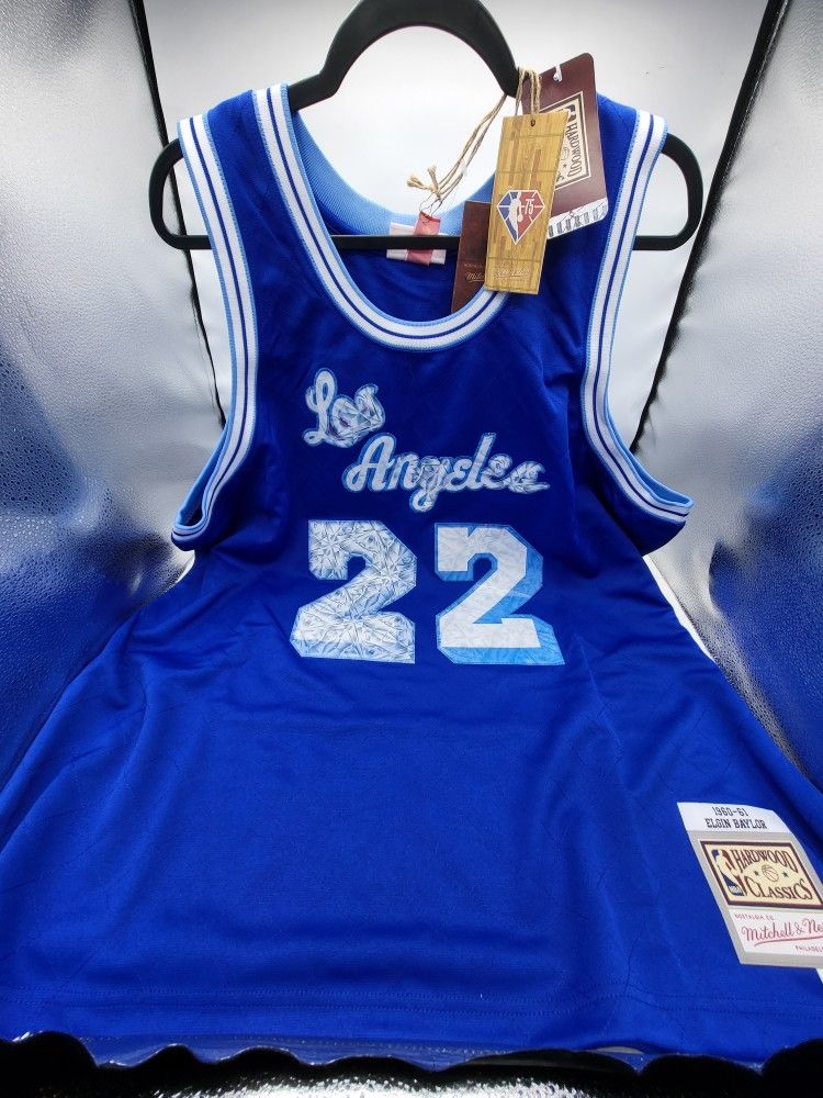 Men 3XL Mitchell Ness Elgin Baylor Los Angeles Lakers DIAMOND