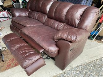 Leather Couch / Reclining
