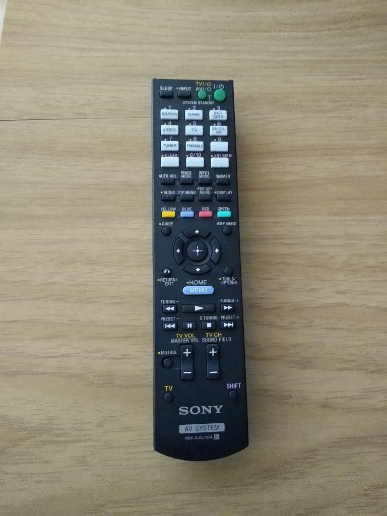 SONY RM-AAU104 REMOTE FOR AV RECEIVER