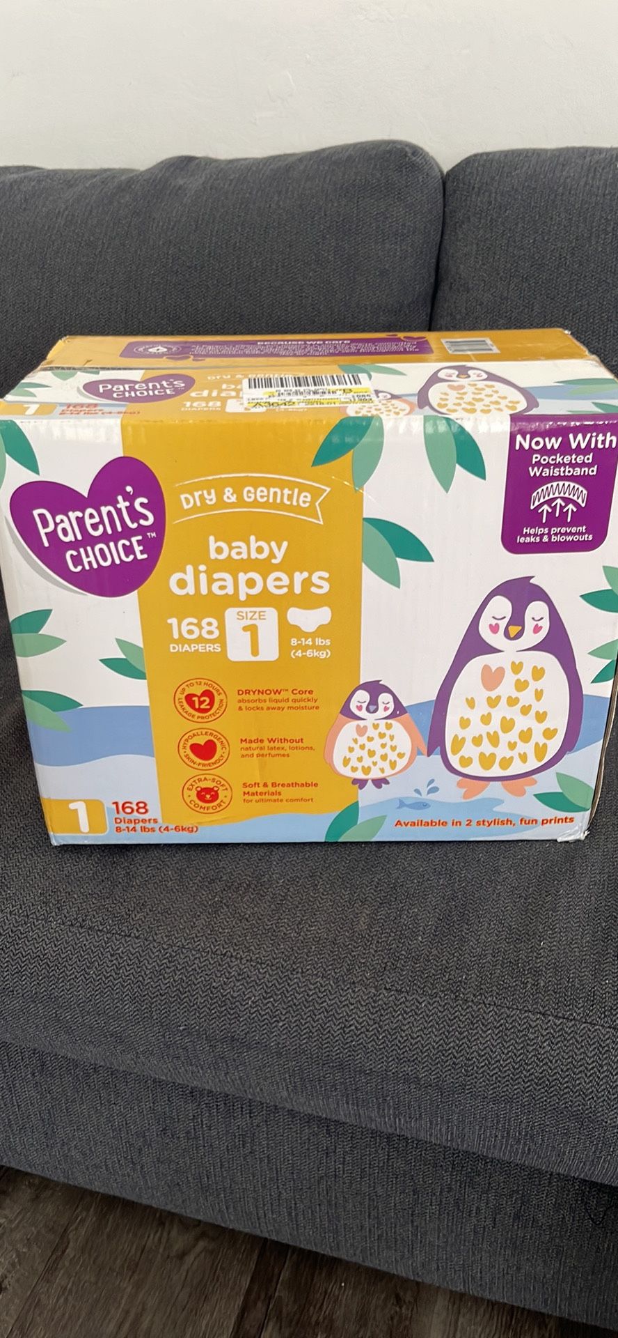 Parents Choice Diapers - Size 1 168 Count