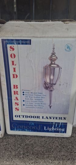 Solid Brass outdoor lantern