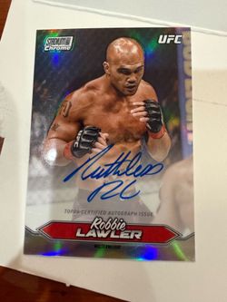 2025 Topps Stadium Club Chrome UFC Robbie Lawler #CAS-RLR Refractor Auto