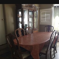 Dinning Table, China Cabinet And 6 Chairs. 300.00OBO