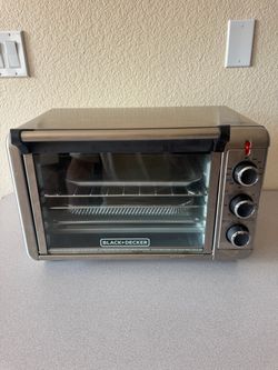 Black+Decker Countertop Toaster Oven Air Fryer Stainless Steel